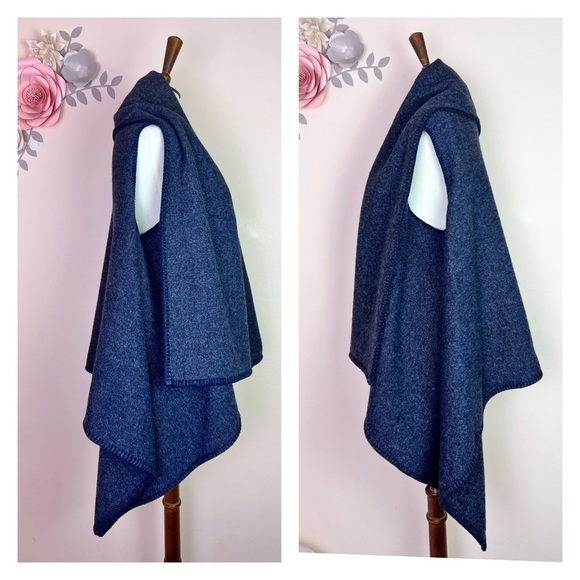 New! Rare Wolford Virgin Wool Vest Plaid in Modnight Melange - Picture 6 of 7